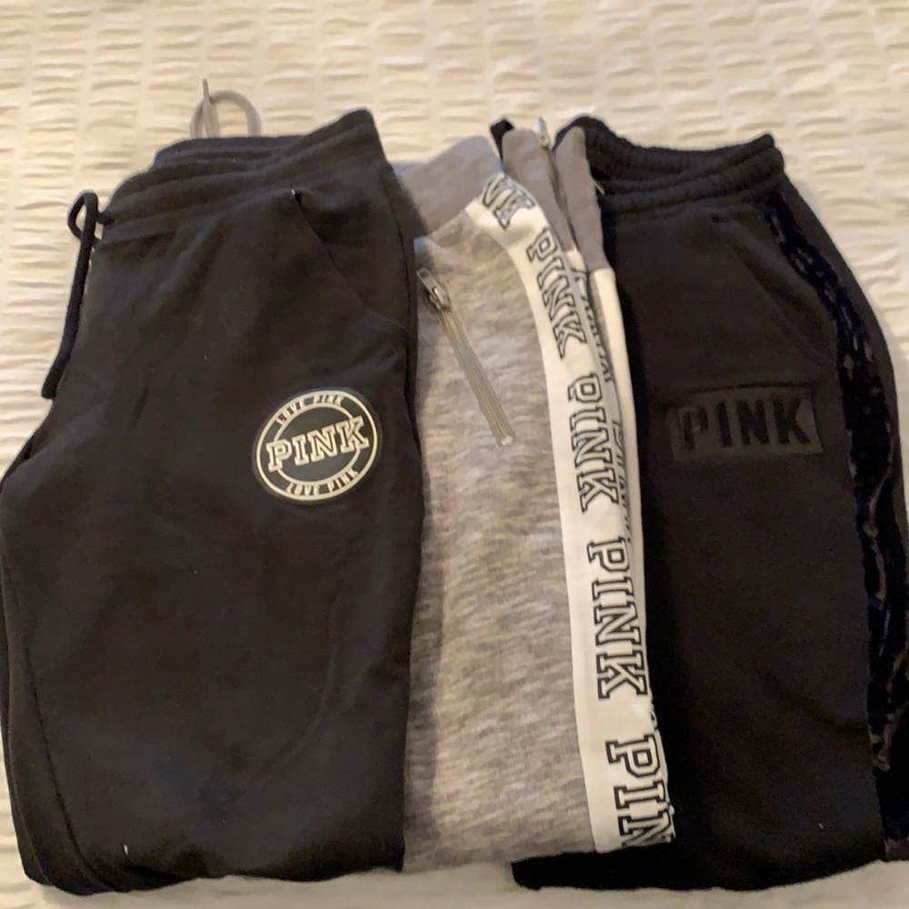 3 Victoria Secret/Pink Super cute Sweat Pants